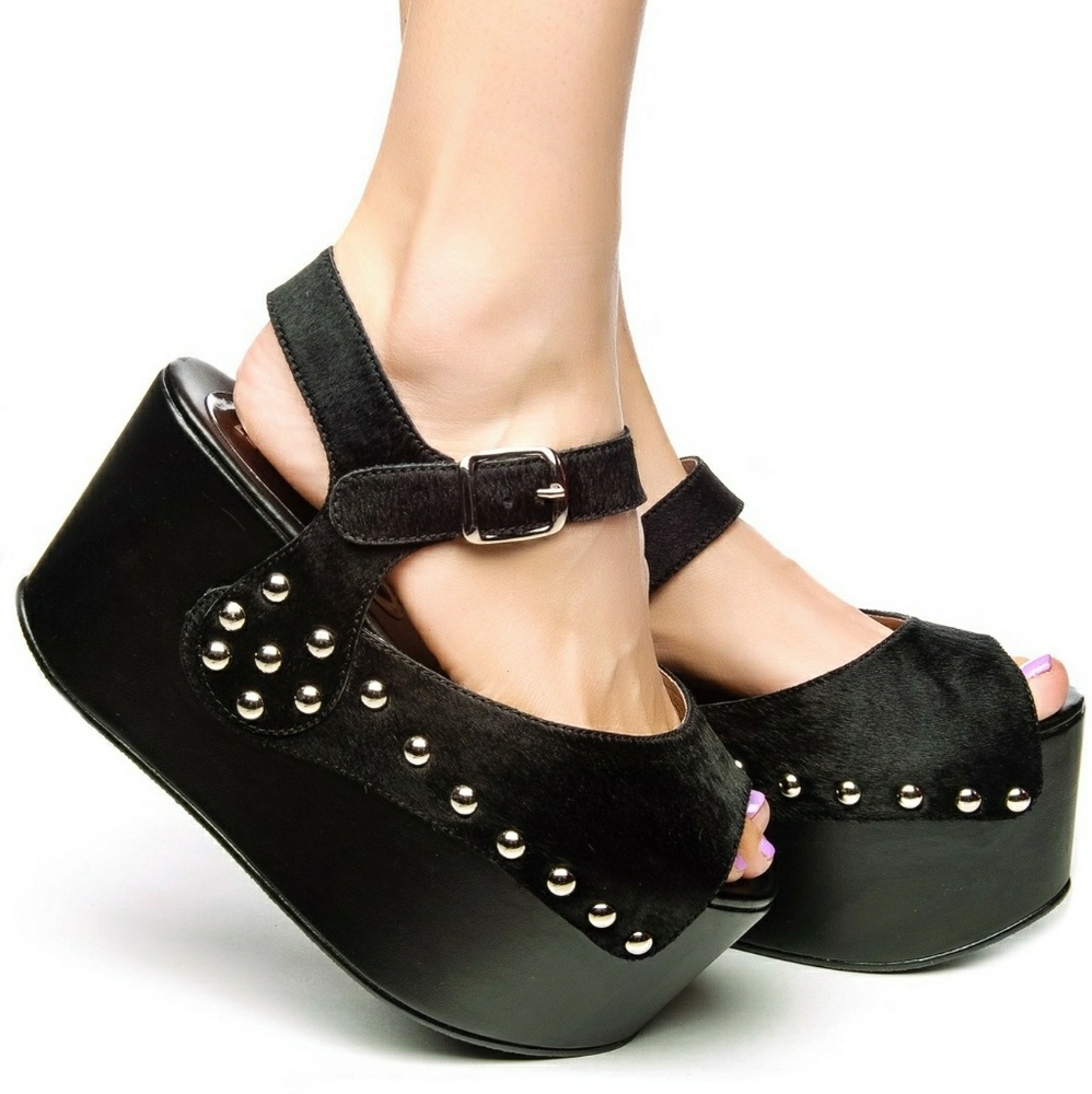 Ego And Greed Flatform Platform Shoes Black
